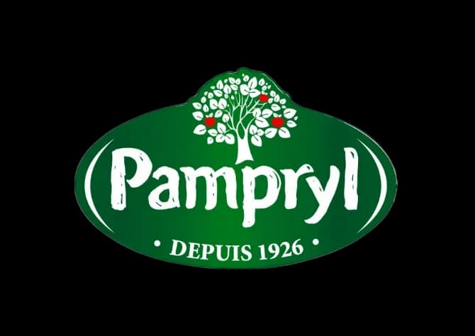Logo Pampryl — Jus de fruits premium distribué par Chandra