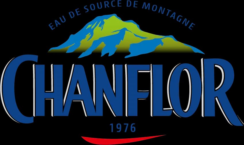 Logo Chanflor — Eaux et boissons rafraîchissantes antillaises distribué par Chandra